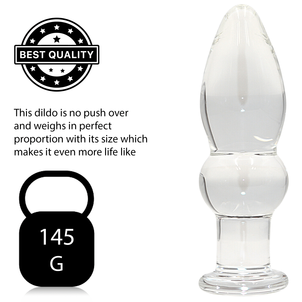 Medium Glass Butt Plug Anal Dildo - Sex Toy - Save 25% - Dildos