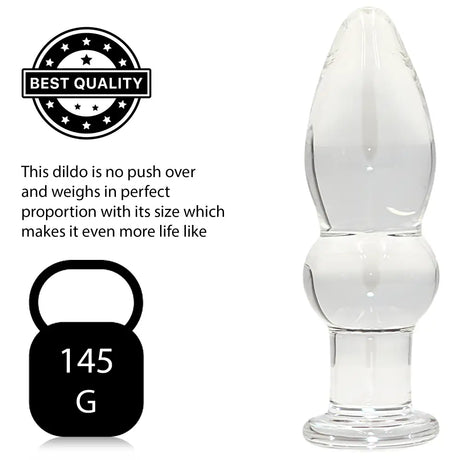 Medium Glass Butt Plug Anal Dildo - Sex Toy - Save 25% - Fast Shipping - Dildos United Kingdom Stoke-on-trent