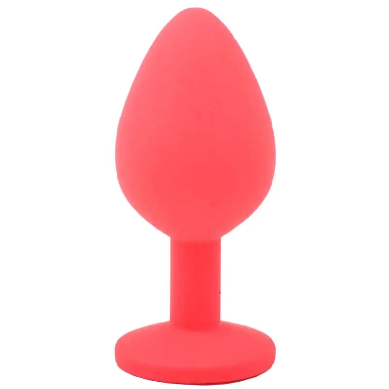 Medium Red Jewelled Silicone Butt Plug - Save 30% - Fast Shipping - Sale United Kingdom Stoke-on-trent