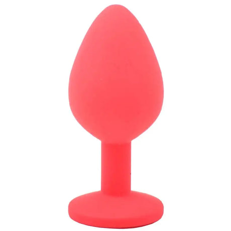 Medium Red Jewelled Silicone Butt Plug - Save 30% - Fast Shipping - Sale United Kingdom Stoke-on-trent