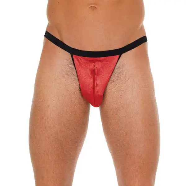 Mens Black Gsting with Zipper on Red Pouch - Save 25% - Gsting with on - Fast Shipping - Sale United Kingdom Stoke-on-trent