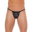 Mens Black Gstring with Handcuff Pouch - Save 25% - Gstring with - Fast Shipping - Sale United Kingdom Stoke-on-trent