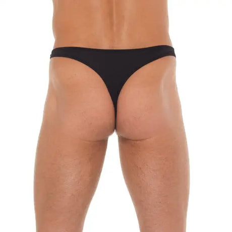 Mens Black Gstring with Metal Hoop Connectors - Save 25% - Gstring with - Fast Shipping - Sale United Kingdom Stoke-on-trent