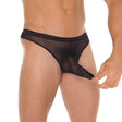 Mens Black Gstring with Penis Sleeve - Save 25% - Gstring with - Fast Shipping - Sale United Kingdom Stoke-on-trent