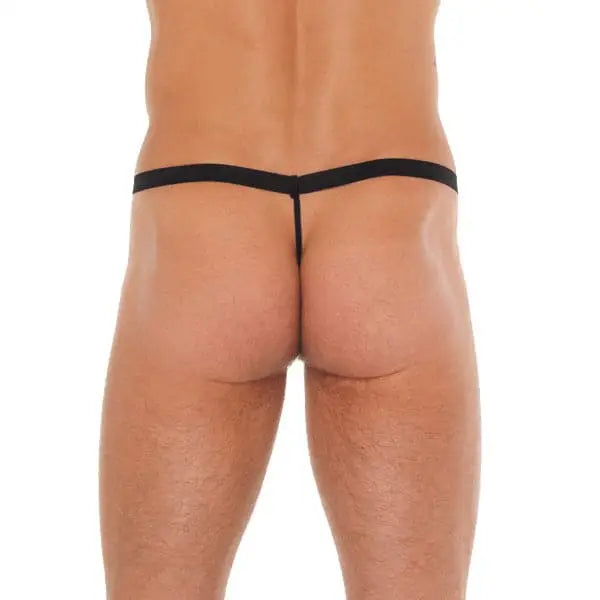 Mens Black Gstring with Red Elephant Animal Pouch - Save 25% - Gstring with - Fast Shipping - Sale United Kingdom Stoke-on-trent