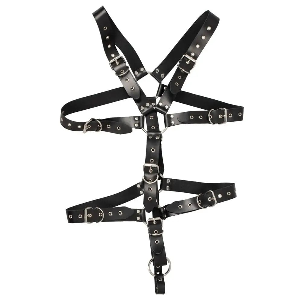 Mens Leather Adjustable Harness with Cock Ring - Save 30% - with - Fast Shipping - Sale United Kingdom Stoke-on-trent