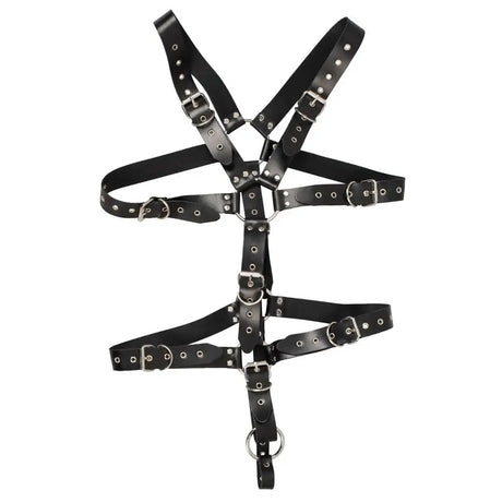 Mens Leather Adjustable Harness with Cock Ring - Save 30% - with - Fast Shipping - Sale United Kingdom Stoke-on-trent