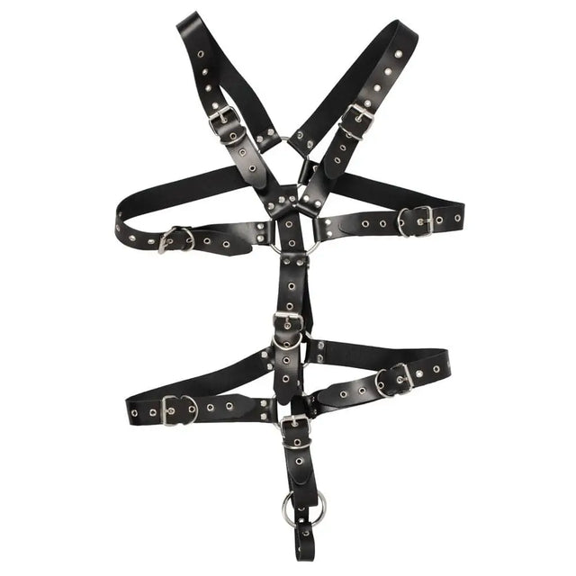 Mens Leather Adjustable Harness with Cock Ring - Save 30% - with - Fast Shipping - Sale United Kingdom Stoke-on-trent