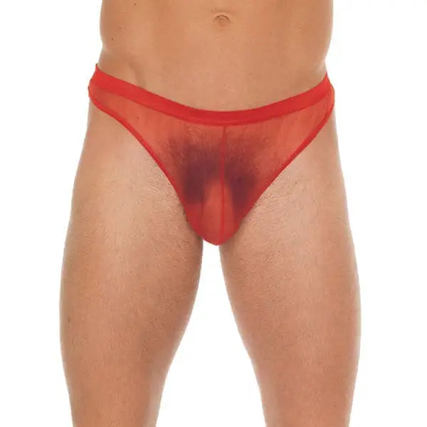 Mens Red Pouch with Gstring - Save 25% - with Gstring - Fast Shipping - Sale United Kingdom Stoke-on-trent