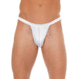 Mens White Gstring with Small Pouch - Save 25% - Gstring with - Fast Shipping - Sale United Kingdom Stoke-on-trent