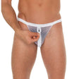 Mens White Mesh Pouch with Gstring - Save 30% - with Gstring - Fast Shipping - Sale United Kingdom Stoke-on-trent