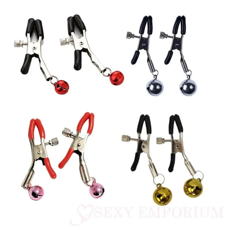Metal Adjustable Bell Nipple Clamps Fetish Fun Sex Toy for Women/couples Uk - Original Sexy Emporium United Kingdom Stoke-on-trent