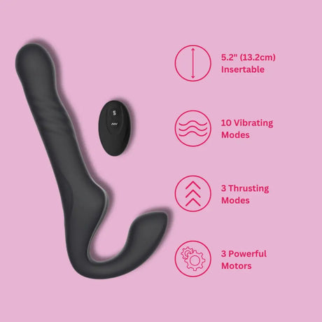 Mina Surge Remote Thrusting & Vibrating Strapless Strap Fast Shipping Vibrator United Kingdom Stoke on Trent