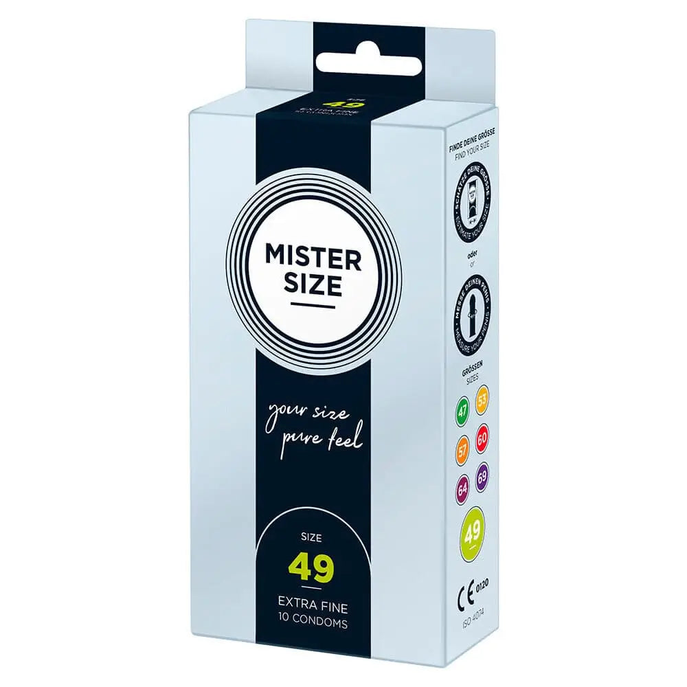Mister Size 49mm your Pure Feel Condoms 10 Pack - Save 25% - your - Fast Shipping - Sale United Kingdom Stoke-on-trent