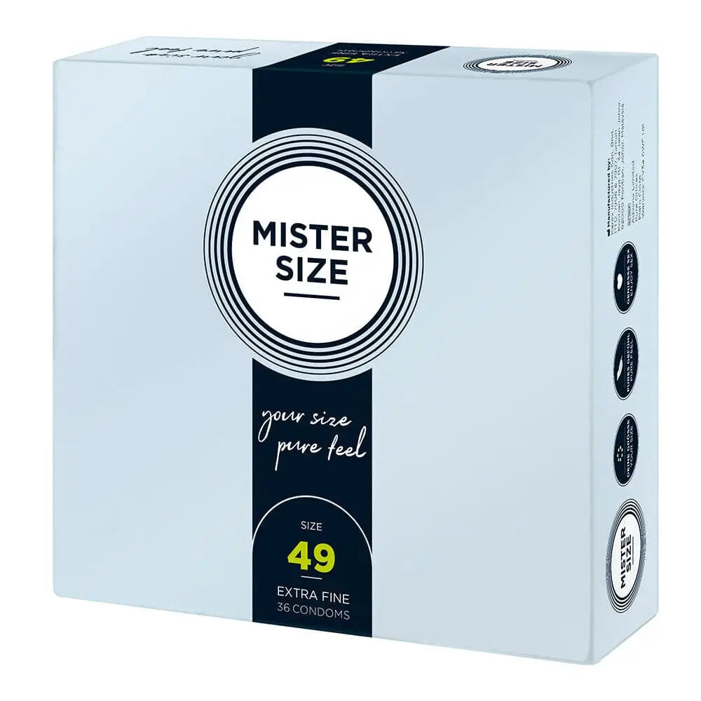 Mister Size 49mm your Pure Feel Condoms 36 Pack - Save 30% - your - Fast Shipping - Sale United Kingdom Stoke-on-trent
