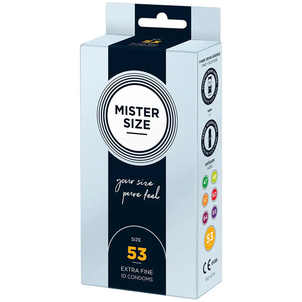 Mister Size 53mm your Pure Feel Condoms 10 Pack - Save 25% - your - Fast Shipping - Sale United Kingdom Stoke-on-trent