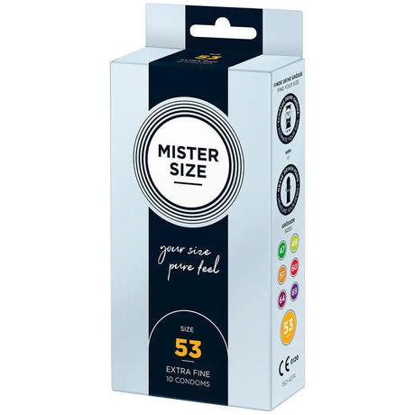 Mister Size 53mm your Pure Feel Condoms 10 Pack - Save 25% - your - Fast Shipping - Sale United Kingdom Stoke-on-trent