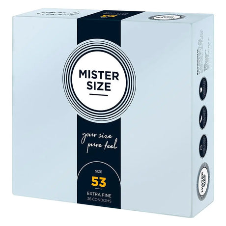 Mister Size 53mm your Pure Feel Condoms 36 Pack - Save 30% - your - Fast Shipping - Sale United Kingdom Stoke-on-trent