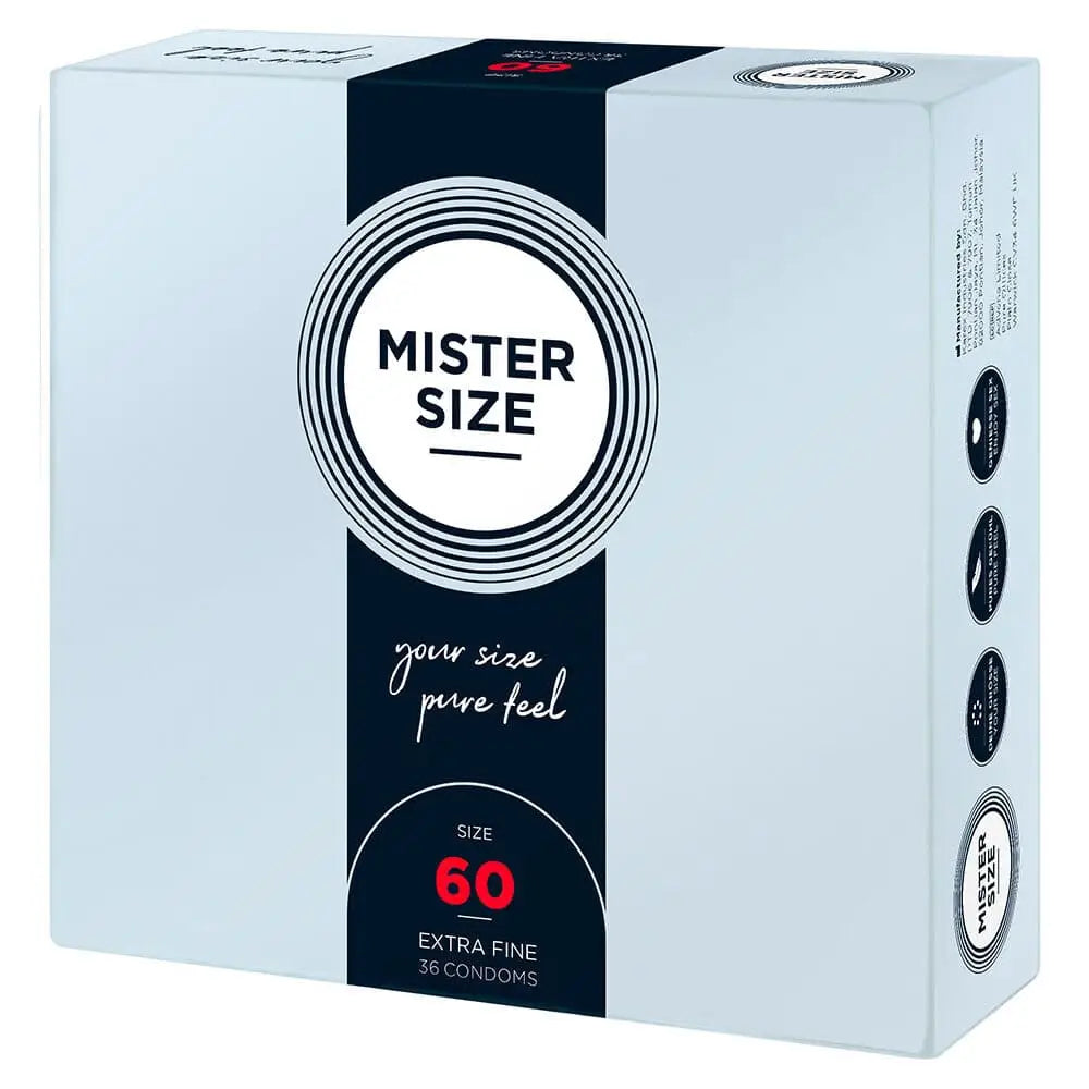 Mister Size 60mm your Pure Feel Condoms 36 Pack - Save 30% - your - Fast Shipping - Sale United Kingdom Stoke-on-trent