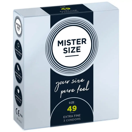 Mister Size - Pure Feel Condoms - Size 49 Mm (3 Pack) - Save 15% - Mister Size - Pure Feel - Mm Pack) - Sale United Kingdom Stoke-on-trent