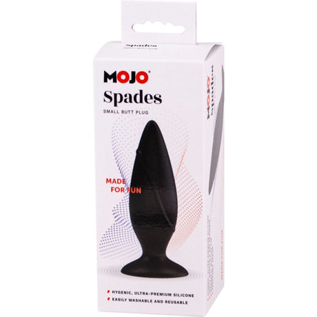 Mojo Mojo Spades Butt Plug Black Small - Sex Toys