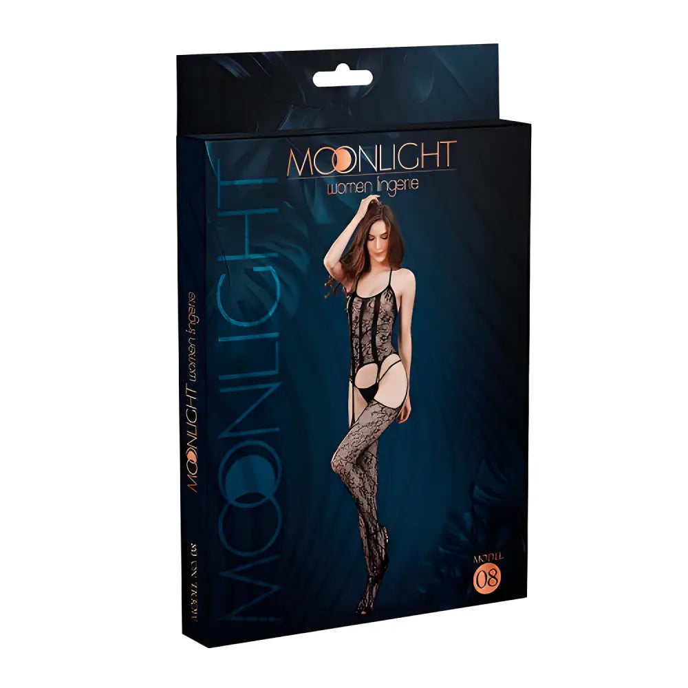 Moonlight Black Lace Suspender Bodystocking one Size - Save 25% - one - Fast Shipping - Sale United Kingdom Stoke-on-trent