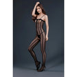 Moonlight Black Stripe Crotchless Bodystocking one Size Save 15% one Fast Shipping Sale United Kingdom Stoke on Trent