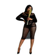 Moonlight Long Sleeve Lace Dress Black Plus Size - Save 25% - Fast Shipping - Sale United Kingdom Stoke-on-trent