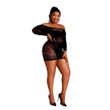 Moonlight off the Shoulder Black Mini Dress Plus Size - Save 25% - off - Fast Shipping - Sale United Kingdom Stoke-on-trent