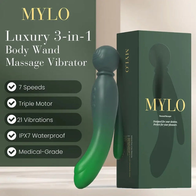 Mylo 3-in-1 Body Wand Massager Earth - Save 5% - Vibrator United Kingdom Stoke-on-trent