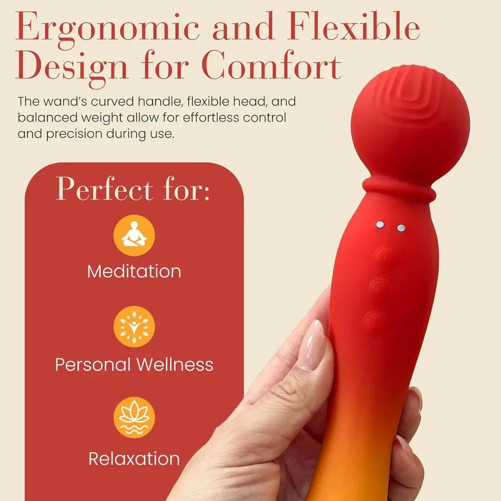 Mylo 3-in-1 Body Wand Massager Fire - Save 5% - Vibrator United Kingdom Stoke-on-trent