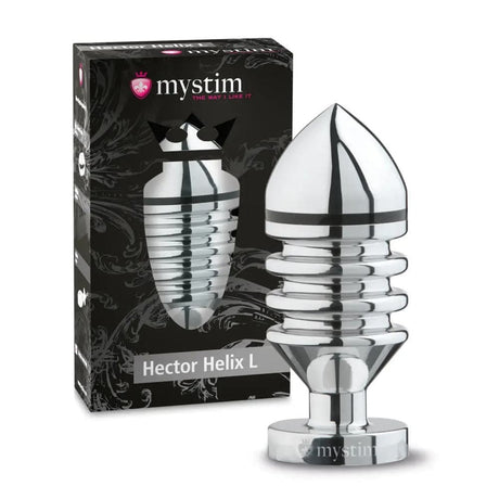 Mystim Hector Helix Large Aluminium Butt Plug - Save 30% - Sale