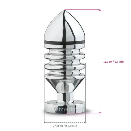 Mystim Hector Helix Large Aluminium Butt Plug - Save 30% - Mystim - Fast Shipping - Sale United Kingdom Stoke-on-trent