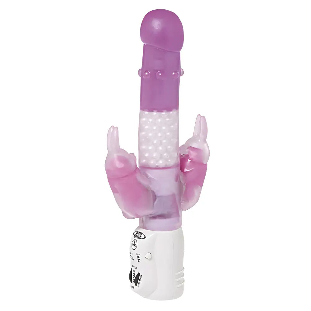 Nanma Double Bunny Purple 8in - Save 20% - Fast Shipping - Vibrator United Kingdom Stoke-on-trent