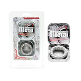 Nanma Maximum Metal 100% Silicone Beaded Cock Ring Silver -