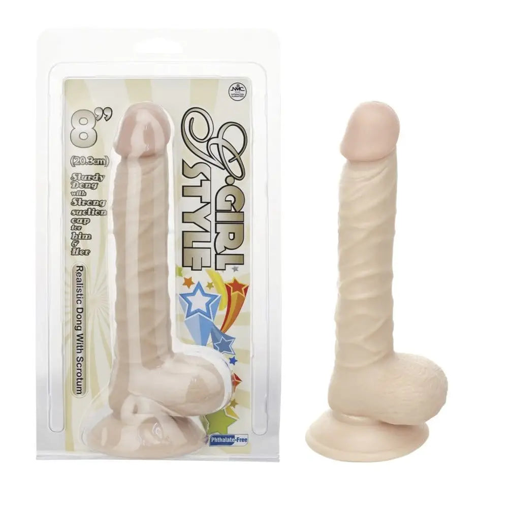 Nanma Realistic Dong with Suction Base Flesh 8in - Save 20% - with - Fast - Dildo United Kingdom Stoke-on-trent