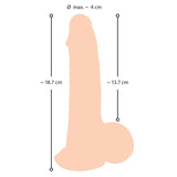 Nature Skin Dildo with Movable 19cm - Save 30%