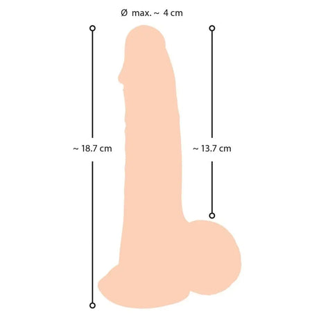 Nature Skin Dildo with Movable 19cm - Save 25% - with - Fast Shipping - United Kingdom Stoke-on-trent