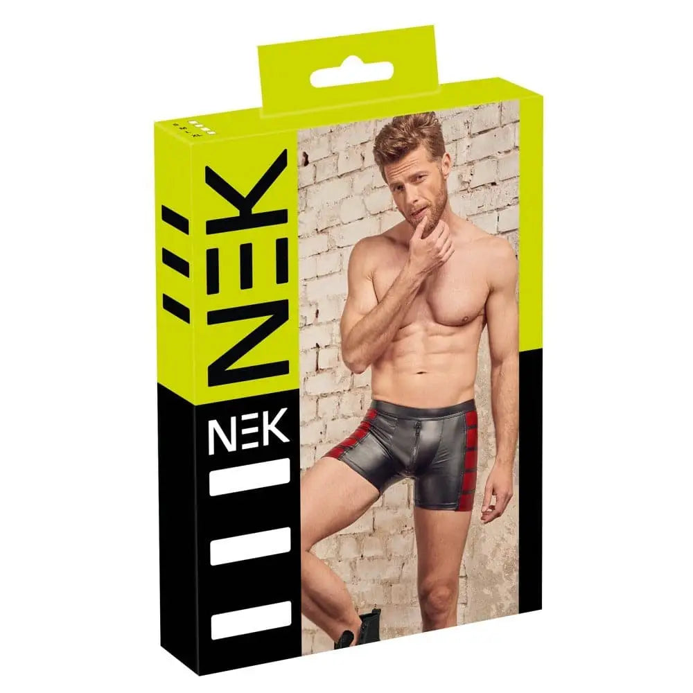 Nek Matte Look Pants in Black and Red - Nek in - Fast Shipping - Sale United Kingdom Stoke-on-trent