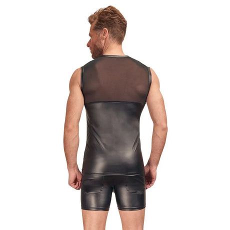 Nek Matte Look Shirt with Chest Harness Black - Nek with - Fast Shipping - Sale United Kingdom Stoke-on-trent
