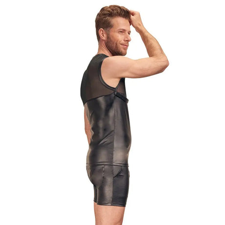 Nek Matte Look Shirt with Chest Harness Black - Nek with - Fast Shipping - Sale United Kingdom Stoke-on-trent
