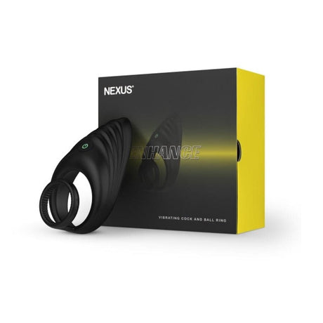 Nexus ENHANCE Vibrating Cock And Ball Ring Black - Sex Toys