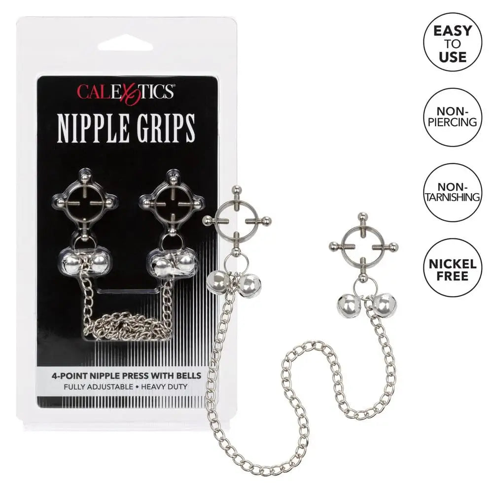 Nipple Grips 4 Point Press with Bells - Save 30% - with - Fast Shipping - Sale United Kingdom Stoke-on-trent