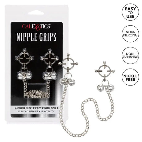 Nipple Grips 4 Point Press with Bells - Save 30% - with - Fast Shipping - Sale United Kingdom Stoke-on-trent