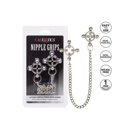 Nipple Grips 4 Point Press with Chain - Save 25% - with - Fast Shipping - Sale United Kingdom Stoke-on-trent