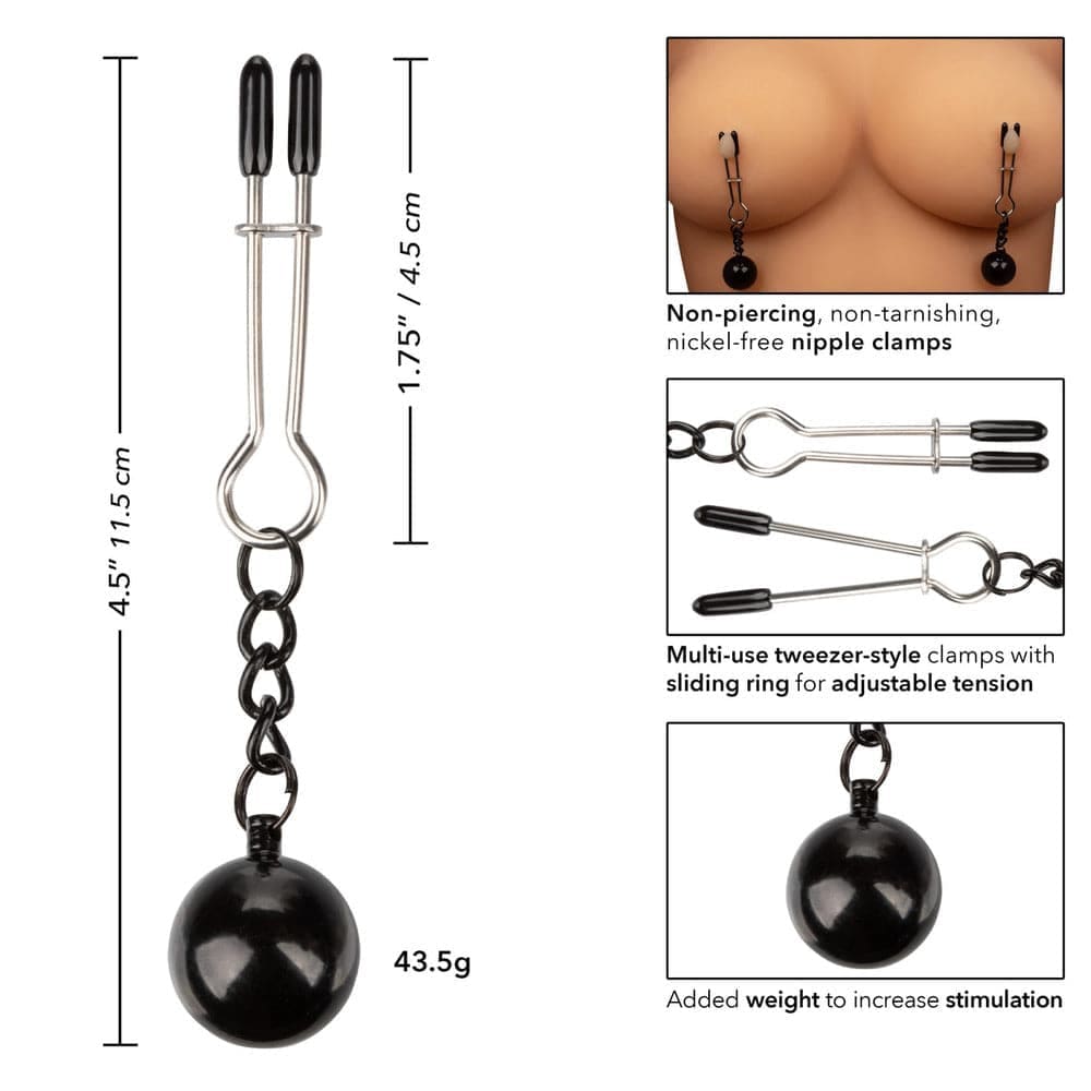 Nipple Grips Weighted Tweezer Clamps - Save 30% - Sale