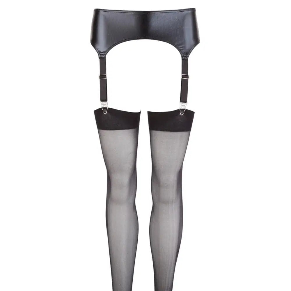Noxqse Wet Look Suspender Belt and Stockings - Noxqse and - Fast Shipping - Sale United Kingdom Stoke-on-trent