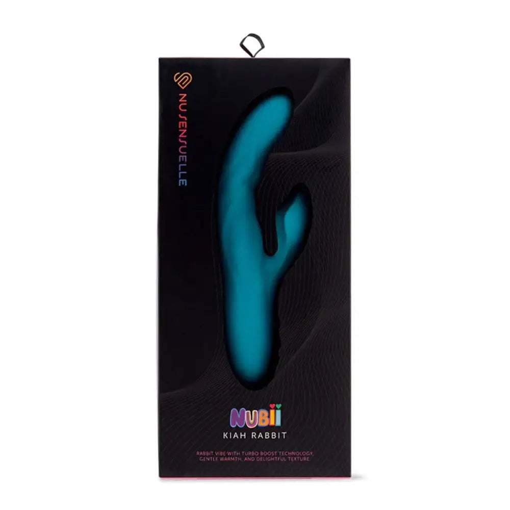 Nu Sensuelle Kiah Nubii Rabbit Vibrator Blue - Sex Toys - Save 25% - Fast Shipping - United Kingdom Stoke-on-trent
