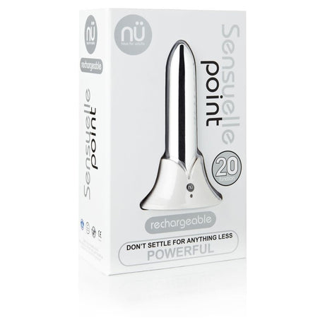 Nu Sensuelle Point 20 Function Bullet Silver - Sex Toys