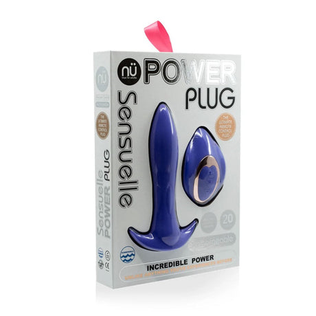 Nu Sensuelle Power Plug 20 Func R/C Butt Plug Ultra Violet -